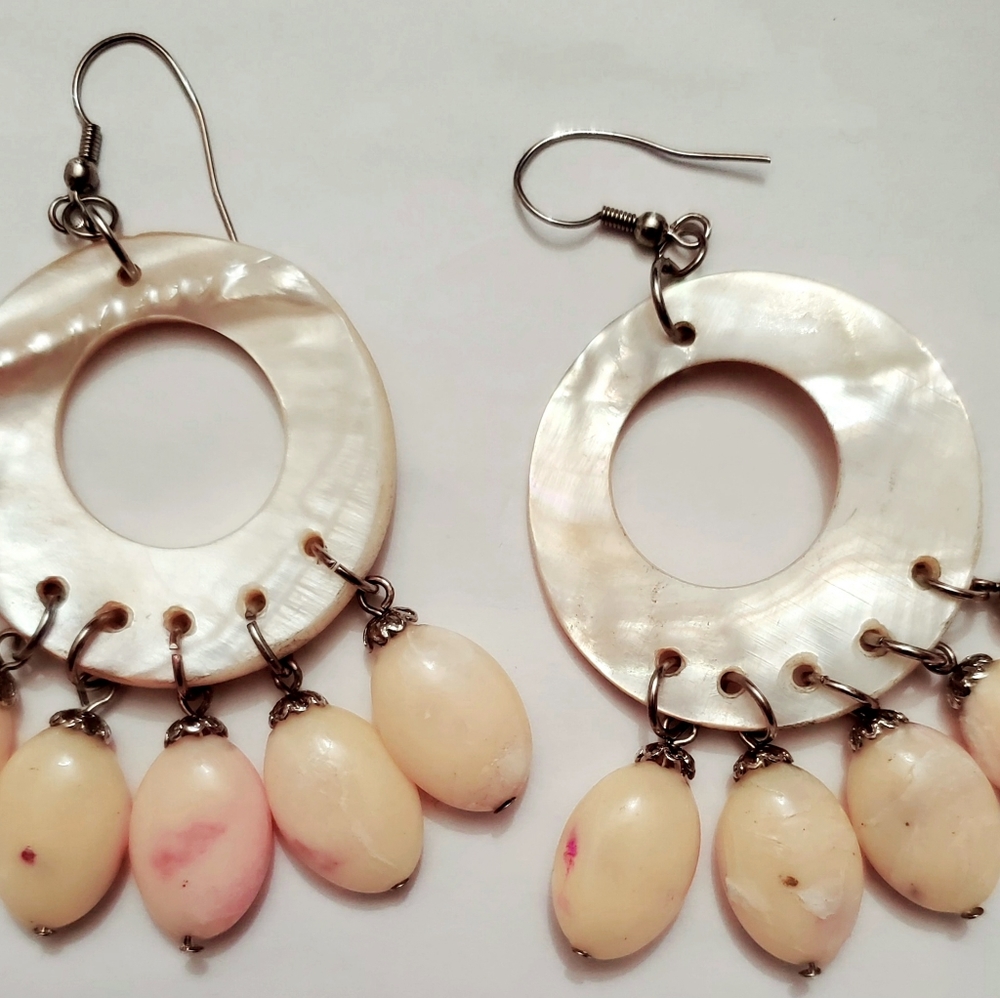Vintage Mother of Pearl Earrings